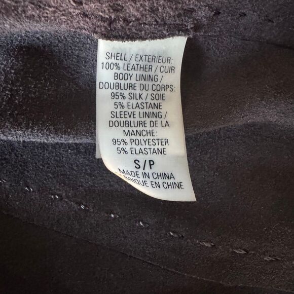 Elie Tahari Long Brown Suede Fitted Jacket With Ornate Buttons Size S - Picture 6 of 10